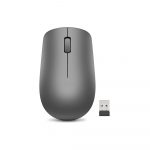 Lenovo 530 Wireless Mouse with Battery, 1200 DPI Optical Mouse, USB Receiver, 3 Button, Portable, Ambidextrous, GY50Z49089, Graphite Grey